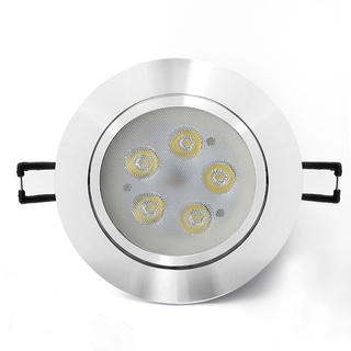 LED Einbauleuchte, 5 W, 400 Lumen, Dimmbar, Warmweiß, Rund, D 109mm, 30 Grad