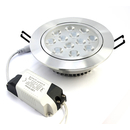 LED Einbauleuchte, 12 W, 1100 Lumen, Warmwei�, Rund, D 137mm